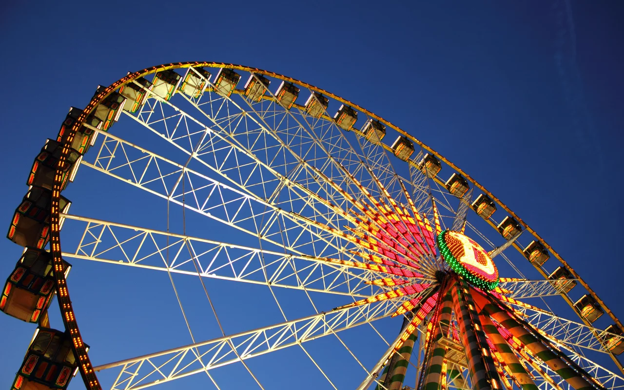 ferris wheel, stuttgart, germany, германия, штутгарт