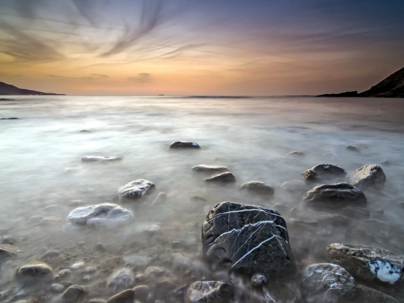 пейзаж, природа, небо, море, закат