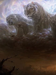 небо, арт, кошка, zhuangyue xiao, мальчик