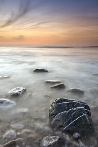 пейзаж, природа, небо, море, закат