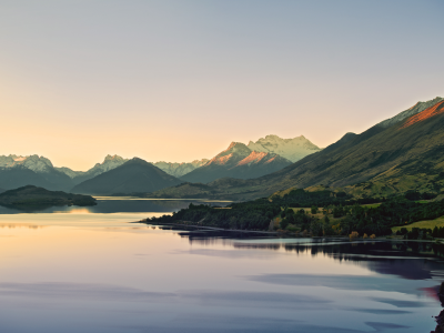 река, new zealand, горы, новая зеландия