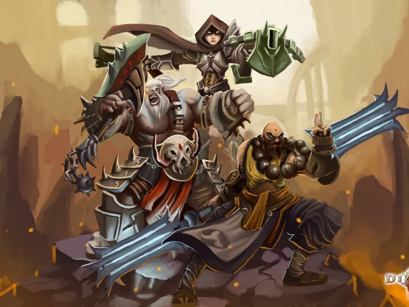 diablo 3, шаман, варвар, герои, арт