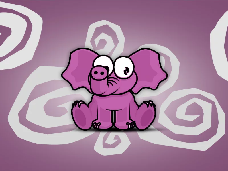 rosa, слон, elefant, розовый, spirale, спираль