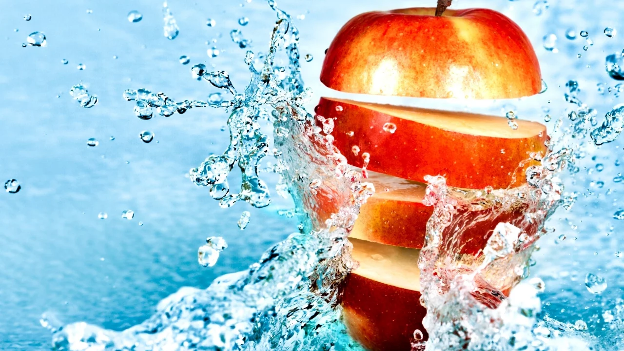 fruit, порезанное, apple, фрукт, яблоко