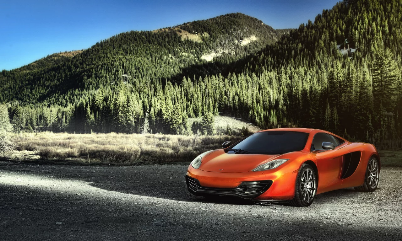 макларен, mp4-12c, оранжевый, orange, mclaren