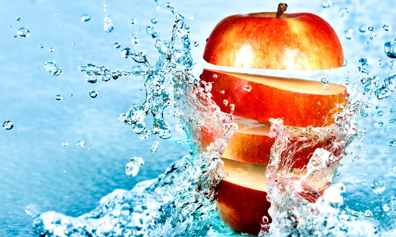 fruit, порезанное, apple, фрукт, яблоко