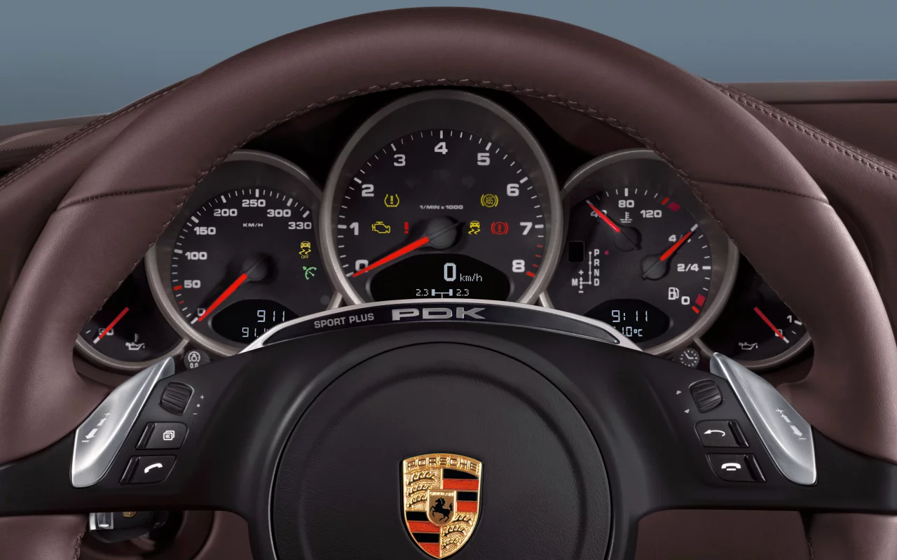 салон, руль, интерьер, панель, porsche