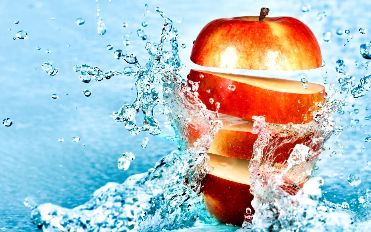 fruit, порезанное, apple, фрукт, яблоко