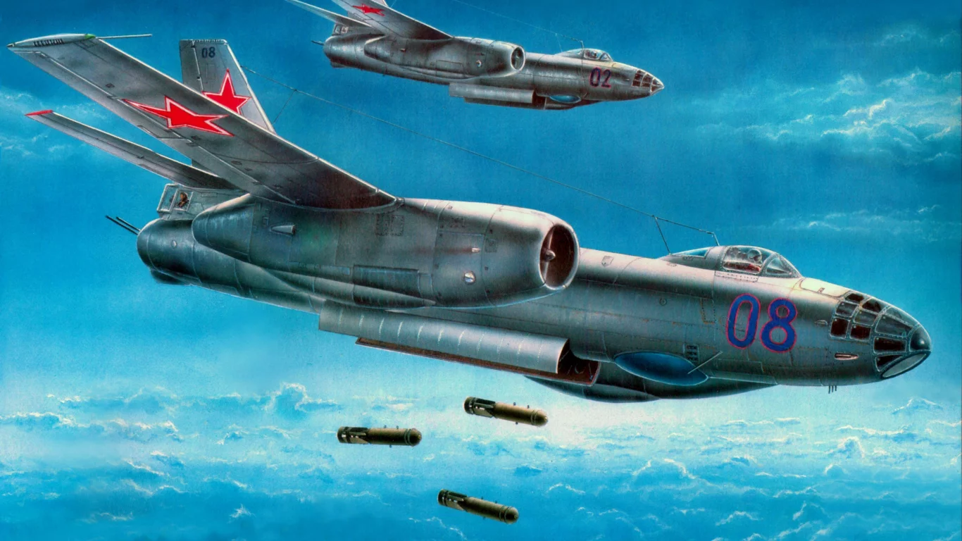 самолет, бомба, ил-28, бомбардировщик