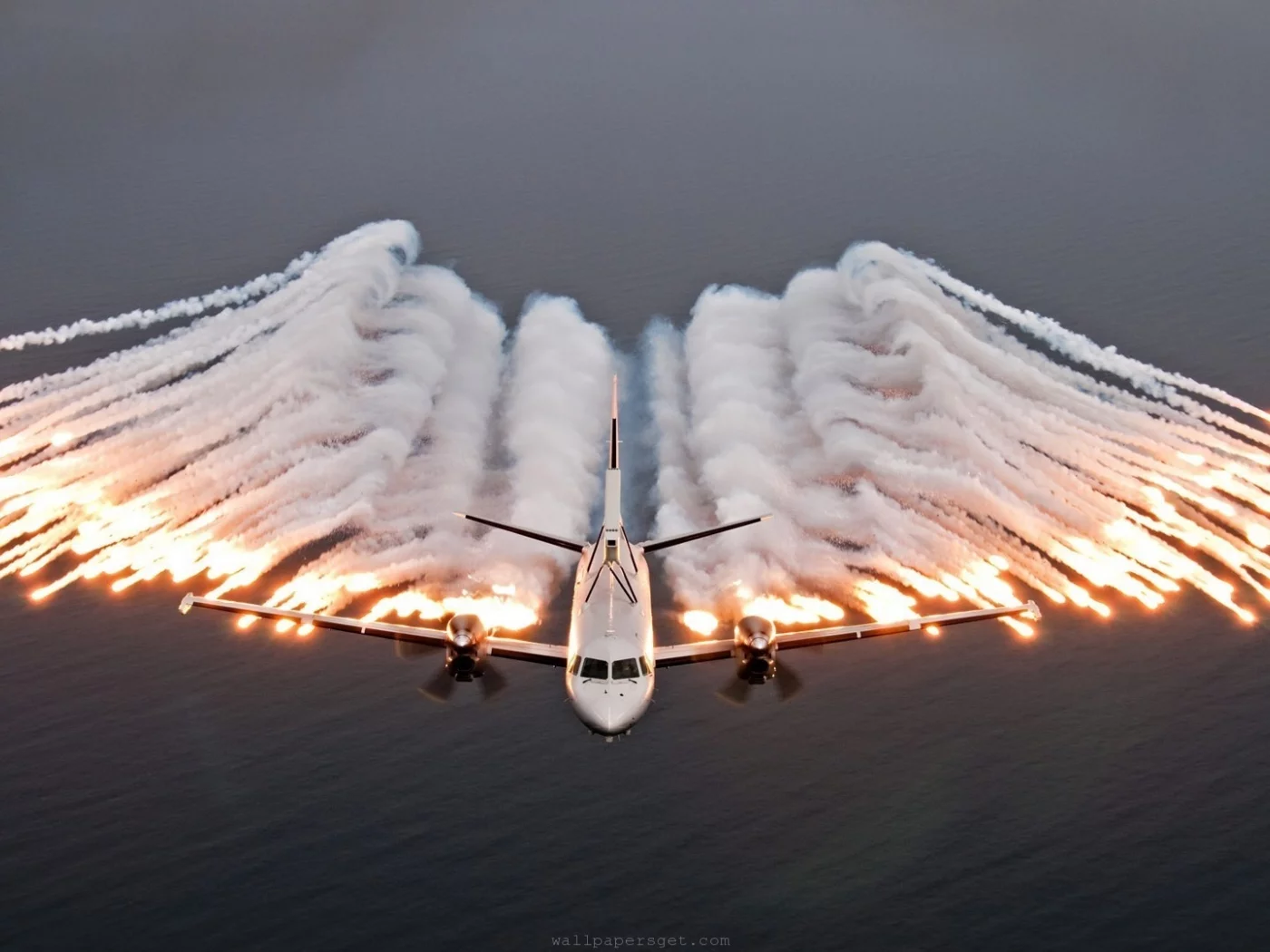 above sky, flying, fire