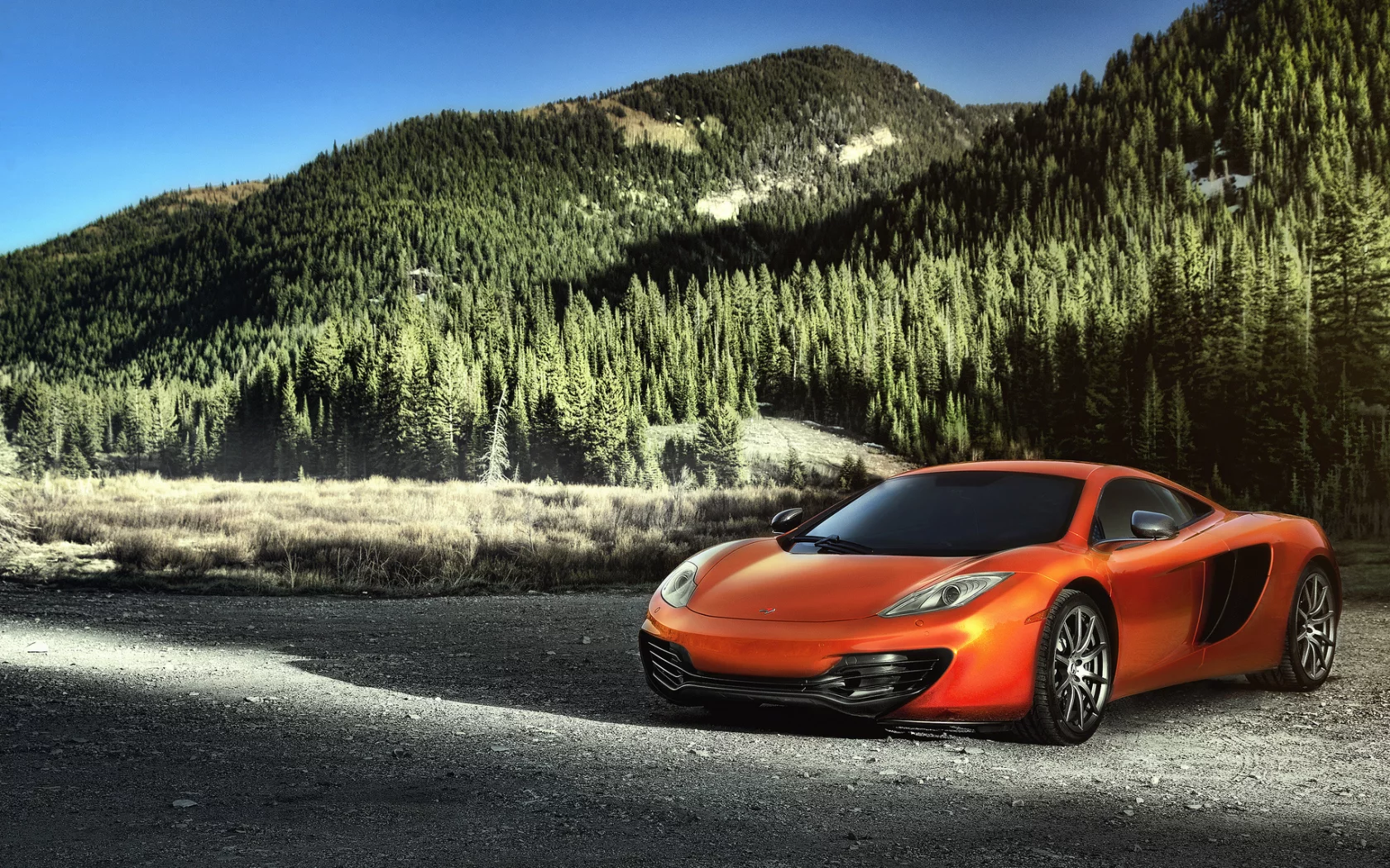 макларен, mp4-12c, оранжевый, orange, mclaren