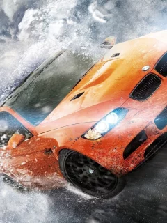 nfs, need for speed: the run, лавина, bmw, оранжевая