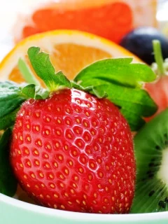 strawberry, kiwi, апельсин, киви, клубника