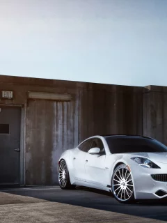 karma, фискер, карма, tree, fisker, sky, parking, white