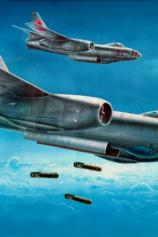 самолет, бомба, ил-28, бомбардировщик