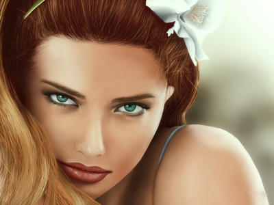 зеленые глаза, девушка, adriana lima, волосы