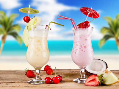 food, summer, cocktails, strawberries, glasses, cocktail, fruits
