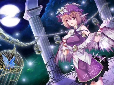 арт, touhou, девочка, mystia lorelei, silversirius