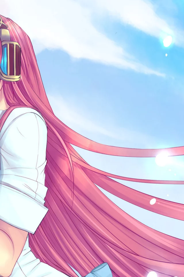 микрофон, девушка, megurine luka, взгляд