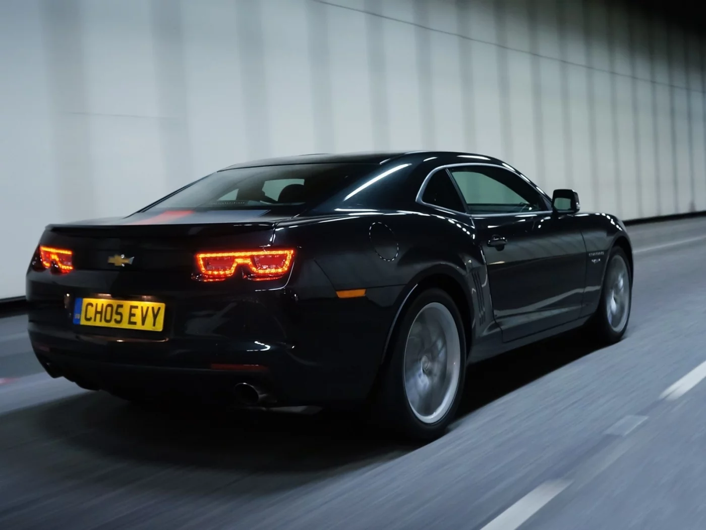 задняя часть, chevrolet, camaro ss, черный