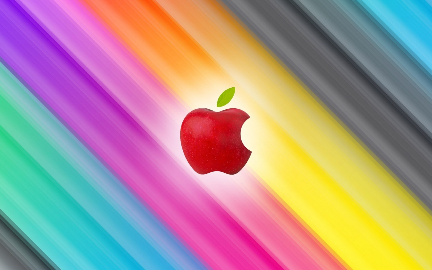 яблоко, mac, радуга, apple