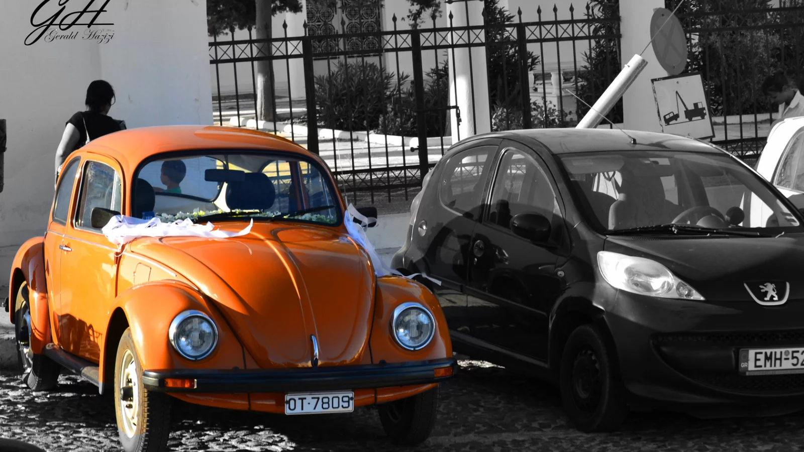in, beetle, santorini, volkswagen