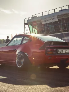 машина, автодром, datsun