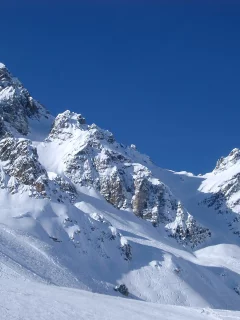 снег, склон, горы