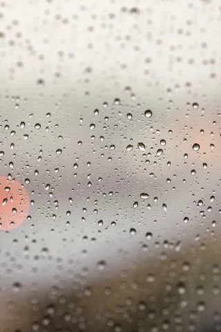 капли, стекло, окно, дождь