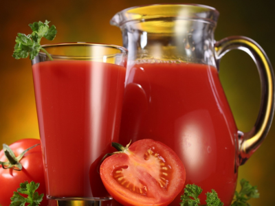 стакан, томатный сок, кувшин, помидор