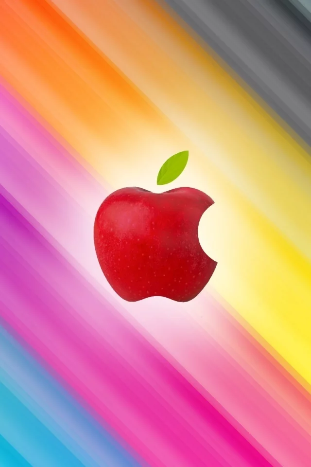 яблоко, mac, радуга, apple