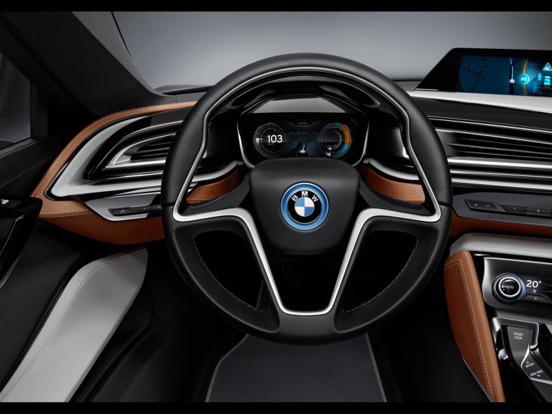 i8, bmw, dashboard, spyder, concept, 2012