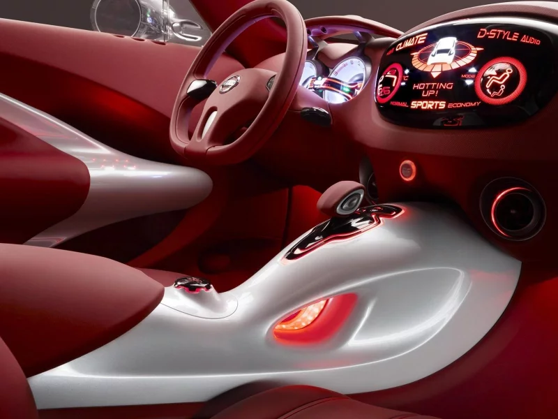 салон, концепт кроссовера nissan qazana