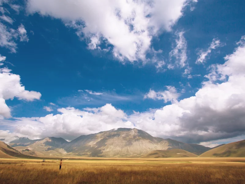 castelluccio, piano grande pass, italy, umbria, умбрия
