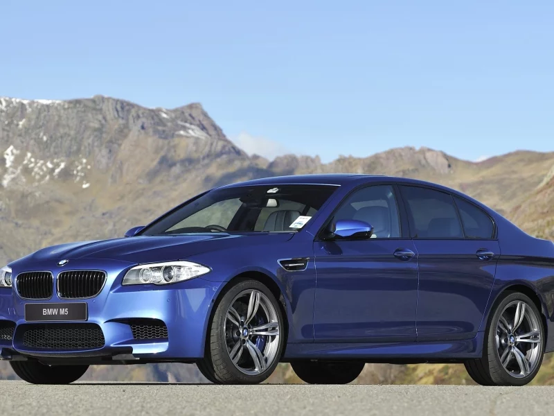 bmw, седан, горы, бмв, синий, m5, передок