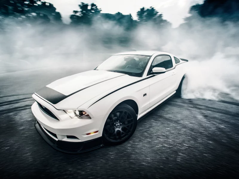 mustang, скорость, car, rtr, ford, дорога