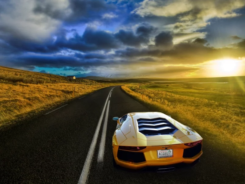 lp700-4, yellow, aventador, lb834, ламборгини, lamborghini