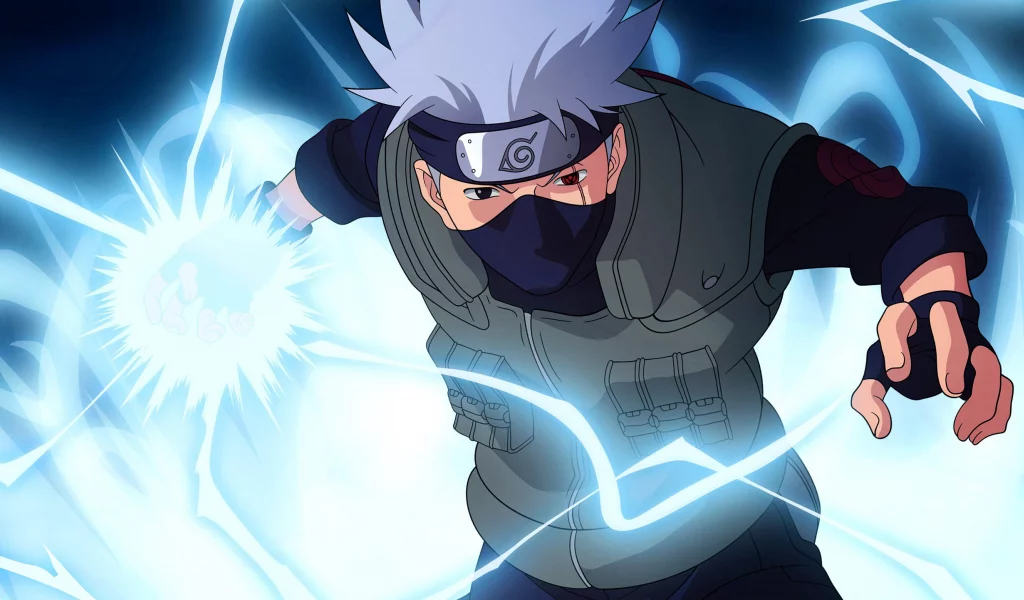 sharingan, kakashi hatake, raikiri, naruto, наруто