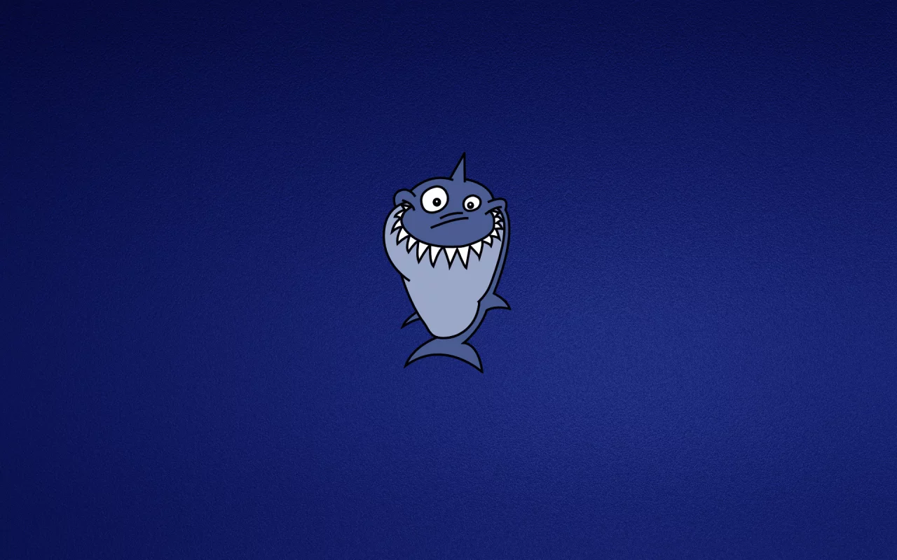 улыбка, акула, синий, shark, зубастая