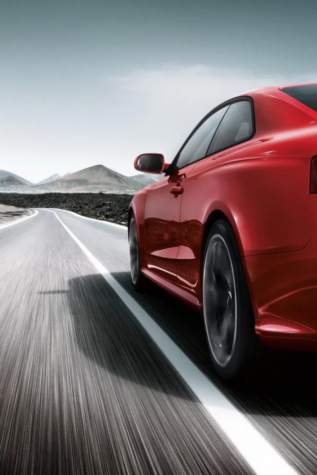 rs5, дорога, audi, blur