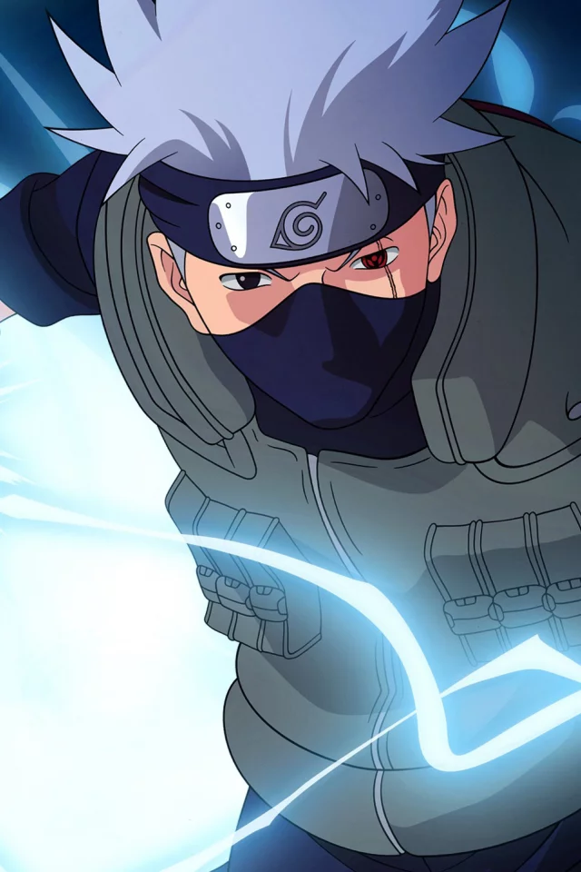 sharingan, kakashi hatake, raikiri, naruto, наруто
