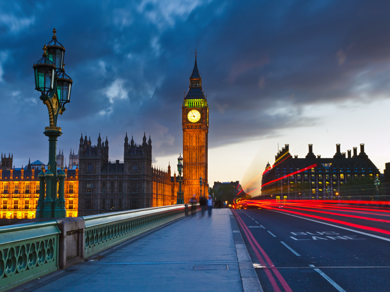 street, london, big ben at night, lantern, england, lights, city