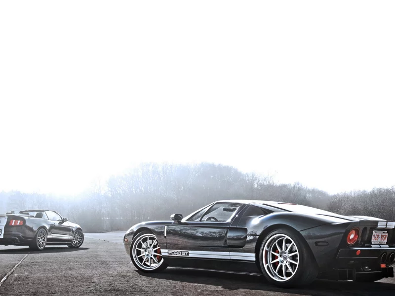 silvery, mustang, convertible, muscle car, ford, shelby, gt500, gt