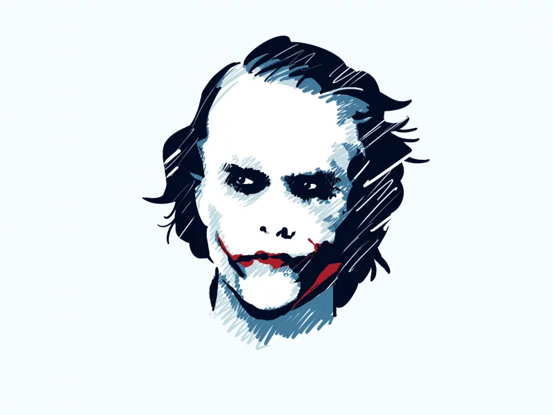 white wallpaper, joker, batman