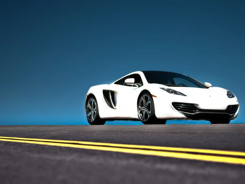 mclaren mp4-12c, дорога, машина