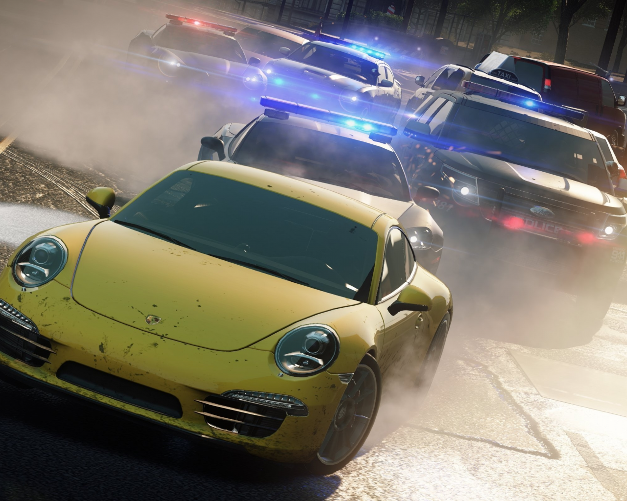 porsche 911, погоня, need for speed most wanted 2012, копы