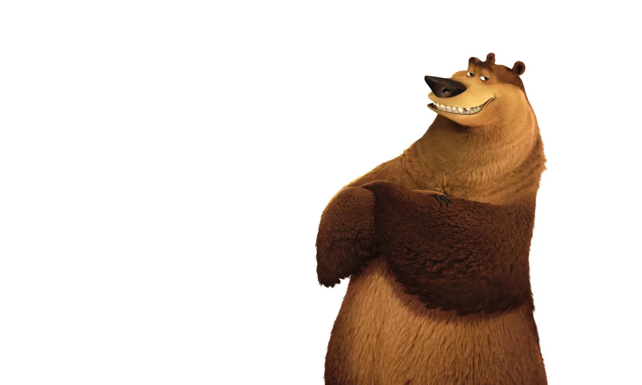 белый фон, медведь, open season, сезон охоты