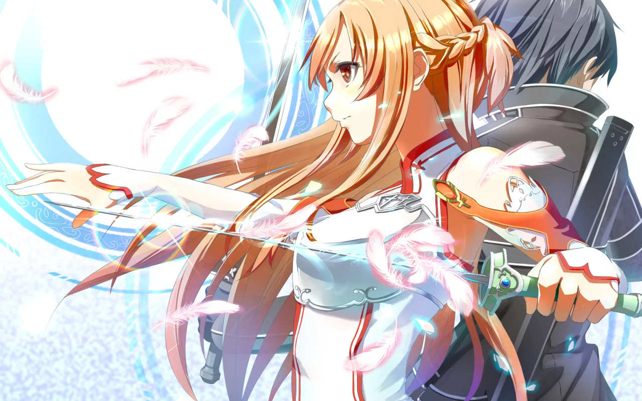 kirigaya kazuto, asuna yuuki, sword art online, kirito, art