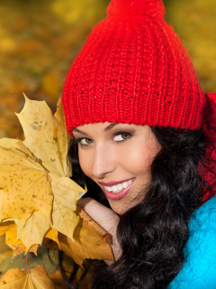 осень, листья, autumn, woman, leaves, девушки