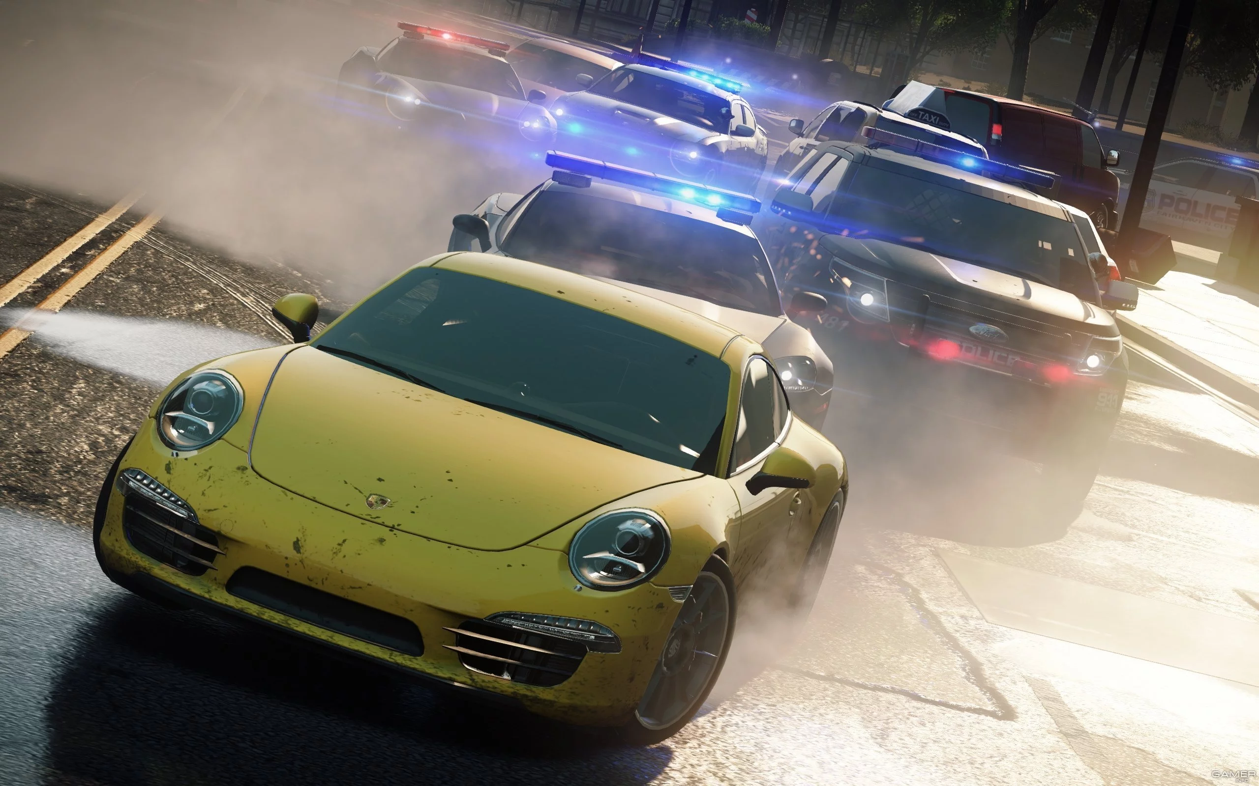 porsche 911, погоня, need for speed most wanted 2012, копы